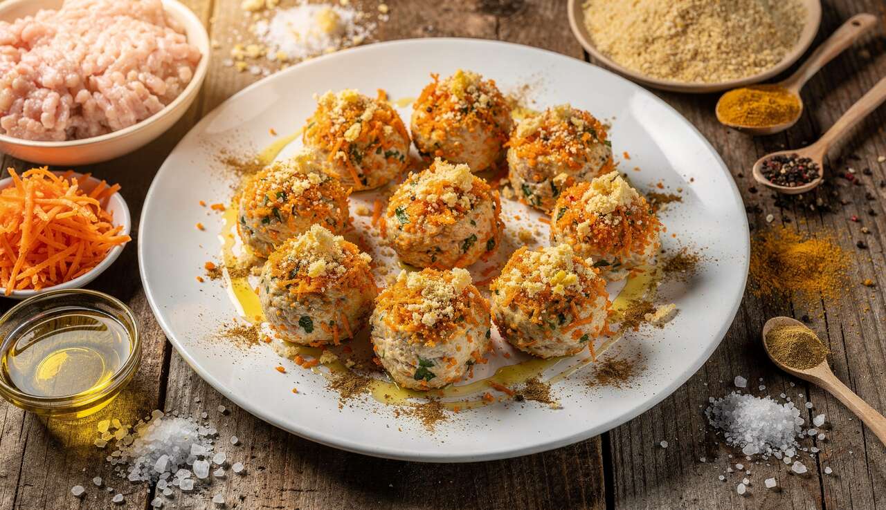 Boulettes de poulet et carottes : recette savoureuse et saine