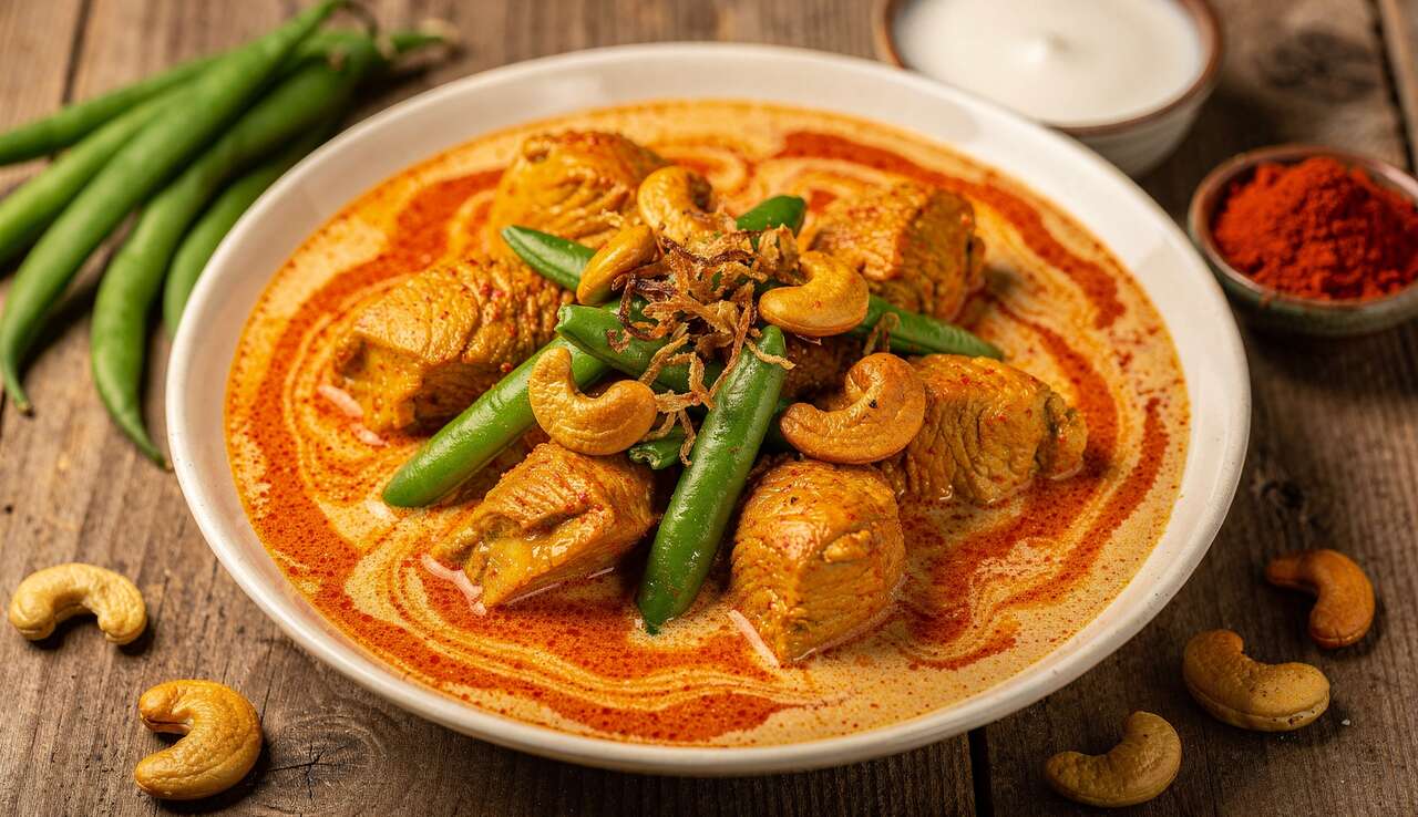 Curry de poulet aux haricots et noix de cajou : la recette complète