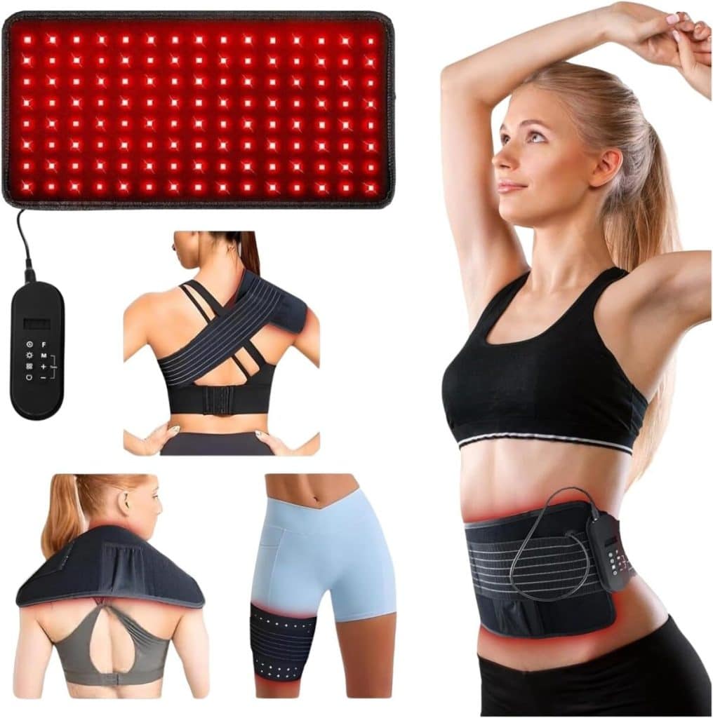 Test : ceinture de thérapie lumière rouge JWAY 660 nm et infrarouge pour soulager les muscles