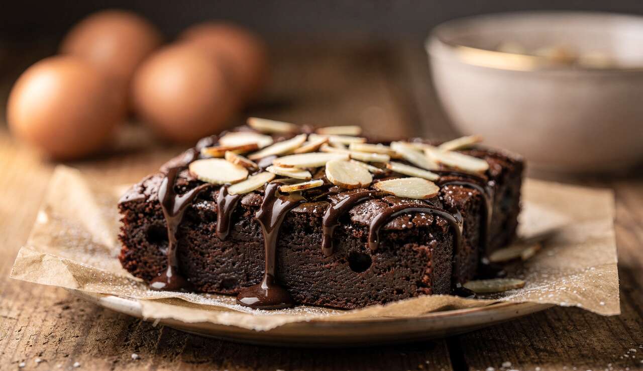 Brownie chocolat-amandes : la recette gourmande