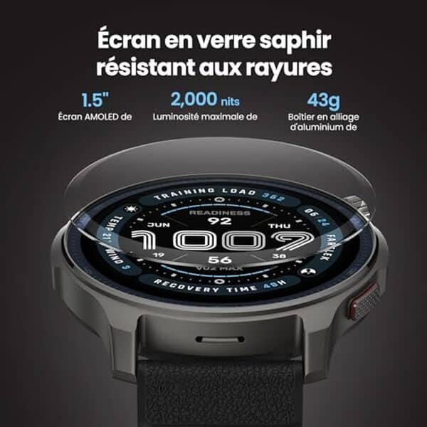 Découvrez la AMAZFIT Balance 2, une smartwatch innovante de 47mm offrant une autonomie impressionnante et un suivi sportif complet pour améliorer votre expérience fitness.