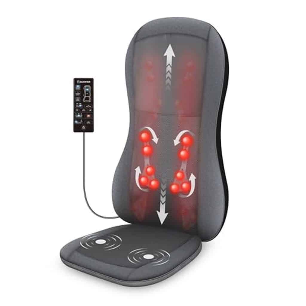 Test du siège de massage Comfier Shiatsu avec chaleur et pétrissage complet