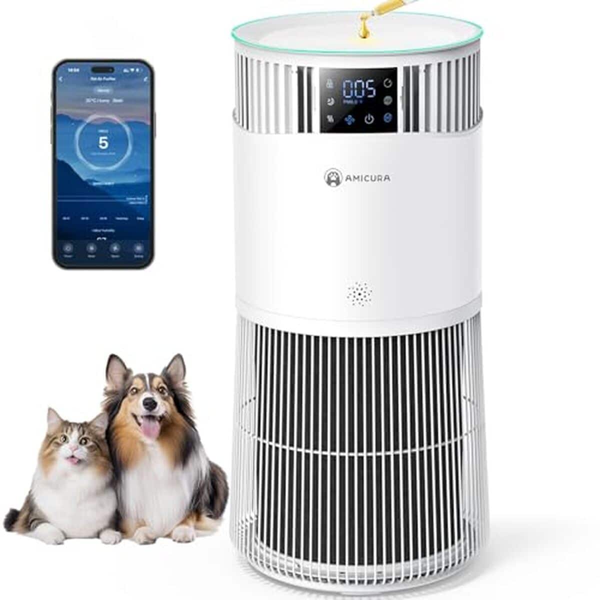 Test : purificateur d'air Amicura P2 Hepa 843 m³/h