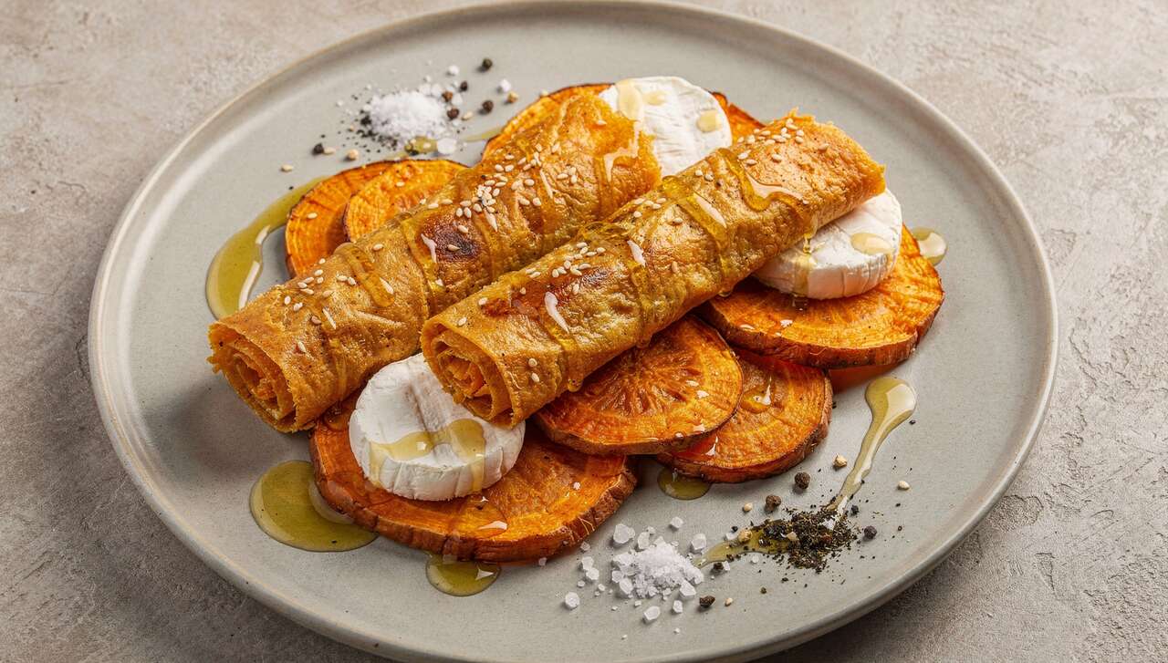 Brick de patate douce, chèvre et sésame : recette gourmande et facile