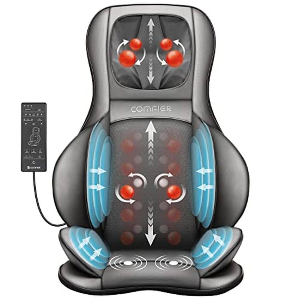 Test du siège massant shiatsu Comfier avec chaleur et compression