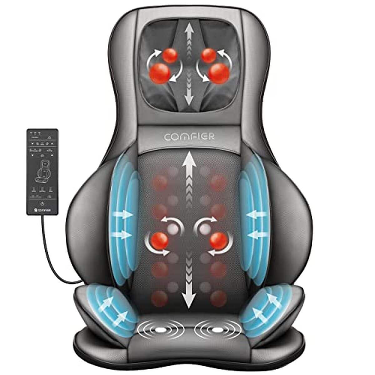 Test du siège massant shiatsu Comfier avec chaleur et compression
