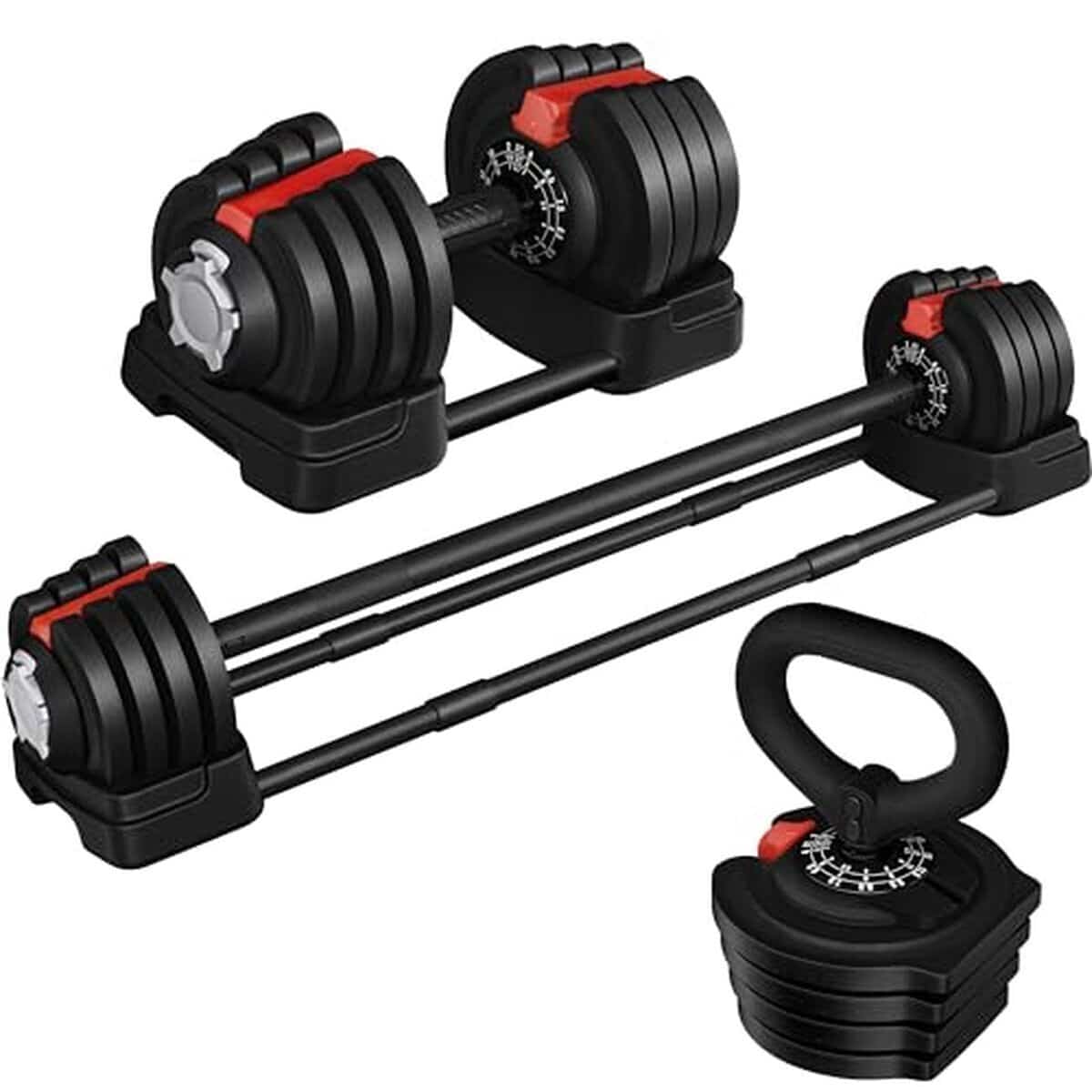 Test des haltères réglables Yaheetech : musculation 2 en 1/3 en 1 à domicile
