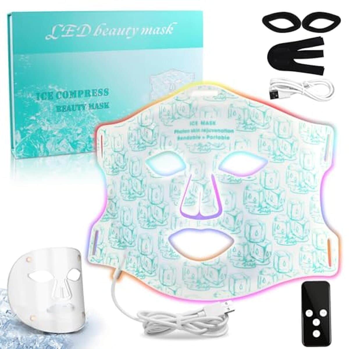 Test masque LED visage : luminothérapie anti-âge pour peau éclatante