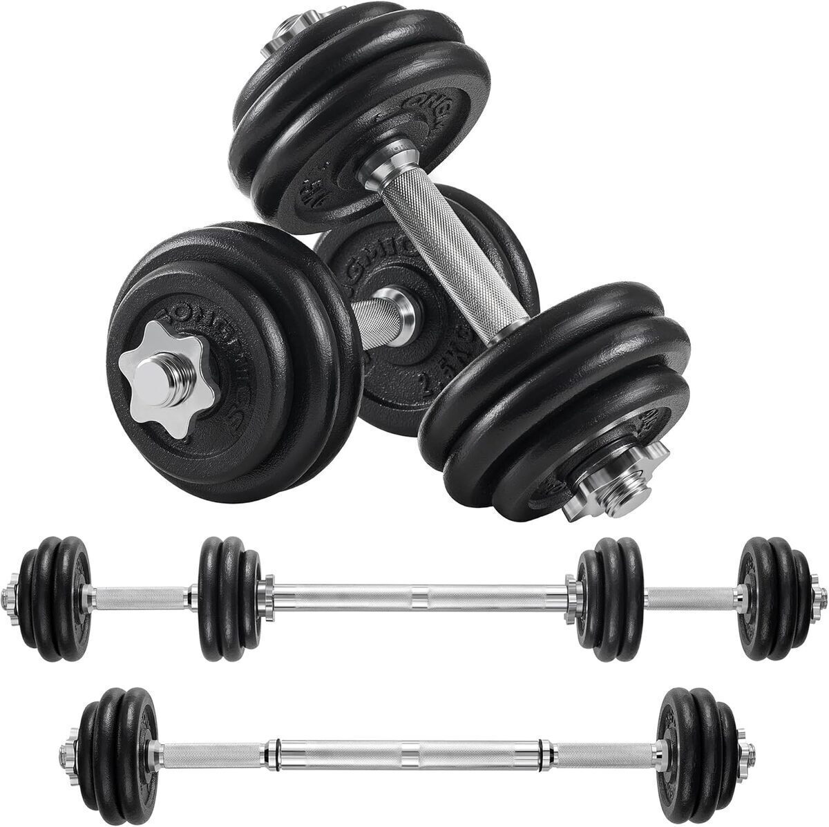 Test : kit haltères 2-en-1 Songmics SYL30LBK de 15 kg