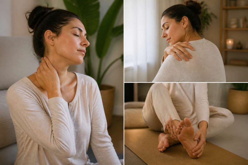 Auto-massage : trois zones clés pour améliorer votre santé chaque jour