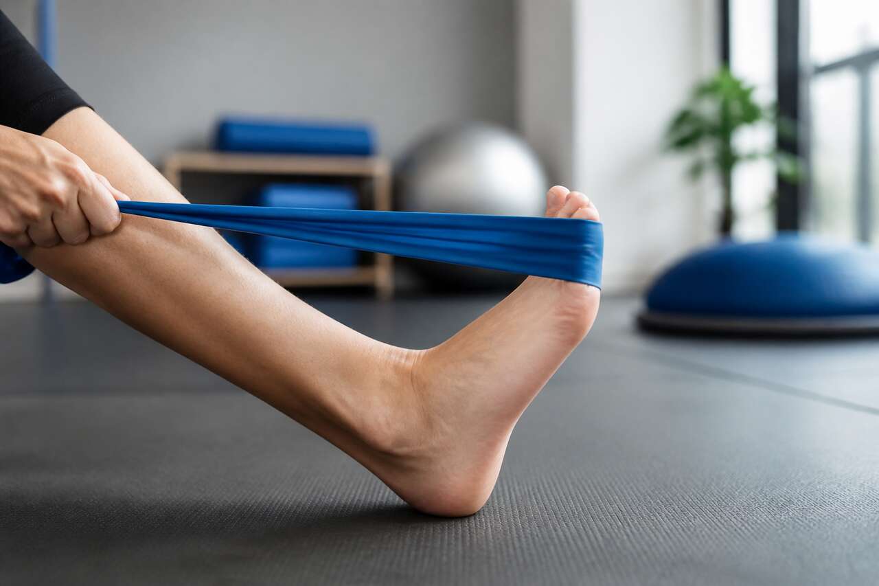 Exercices recommandés après une entorse de cheville