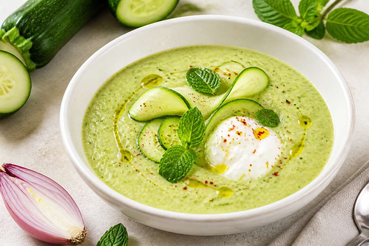 Gaspacho de courgette : recette fraîche et saine