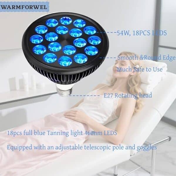 Découvrez notre test complet de la lampe bronzante E27 LED 54 W : performances, efficacité et résultats pour le bronzage du visage et du corps.