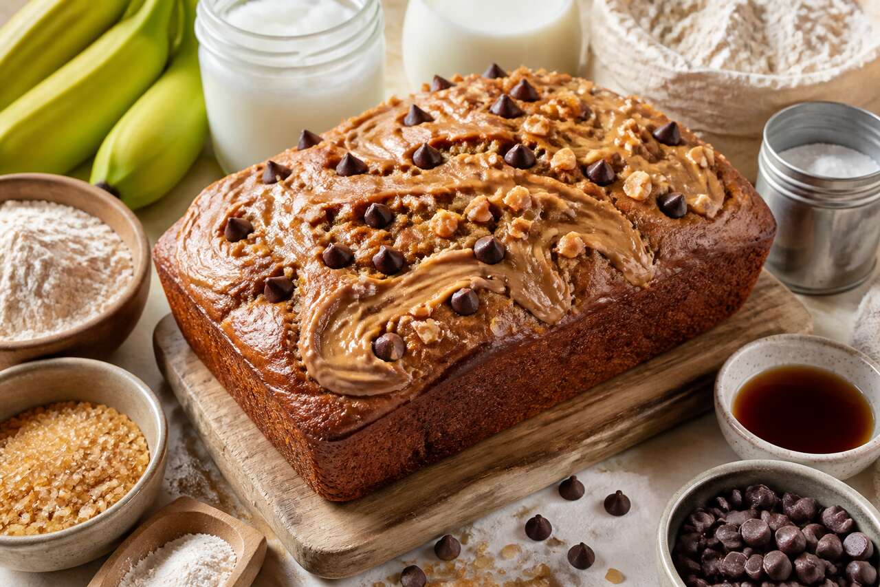 Banana bread au peanut butter : recette délicieuse et facile