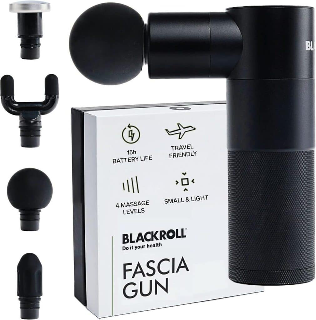 Test du BLACKROLL FASCIA GUN : masseur à intensités réglables