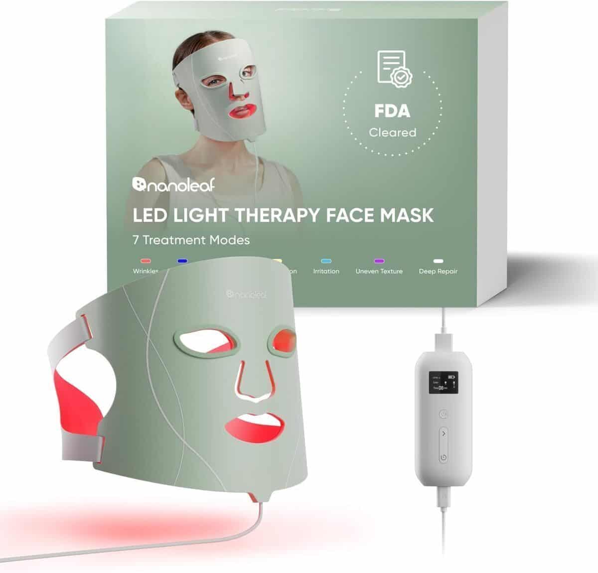 Test du masque LED Nanoleaf de luminothérapie : efficacité portable en 7 modes