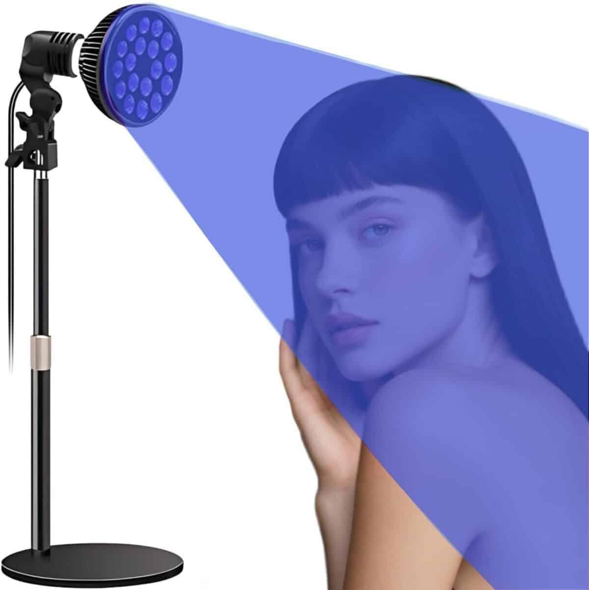 Test lampe bronzante E27 LED 54 W : visage et corps