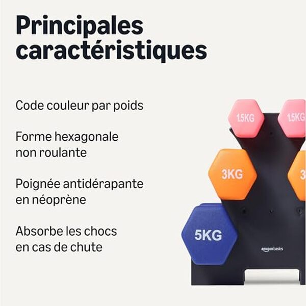 Découvrez notre test détaillé de l'ensemble d'haltères Amazon Basics multicolore. Qualité, prix et performances : tout ce qu'il faut savoir avant d'acheter ce lot de 3.