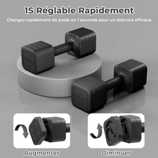 Découvrez notre test détaillé des haltères réglables Dripex 5 kg en caoutchouc : performances, avantages et inconvénients pour votre gym à domicile.