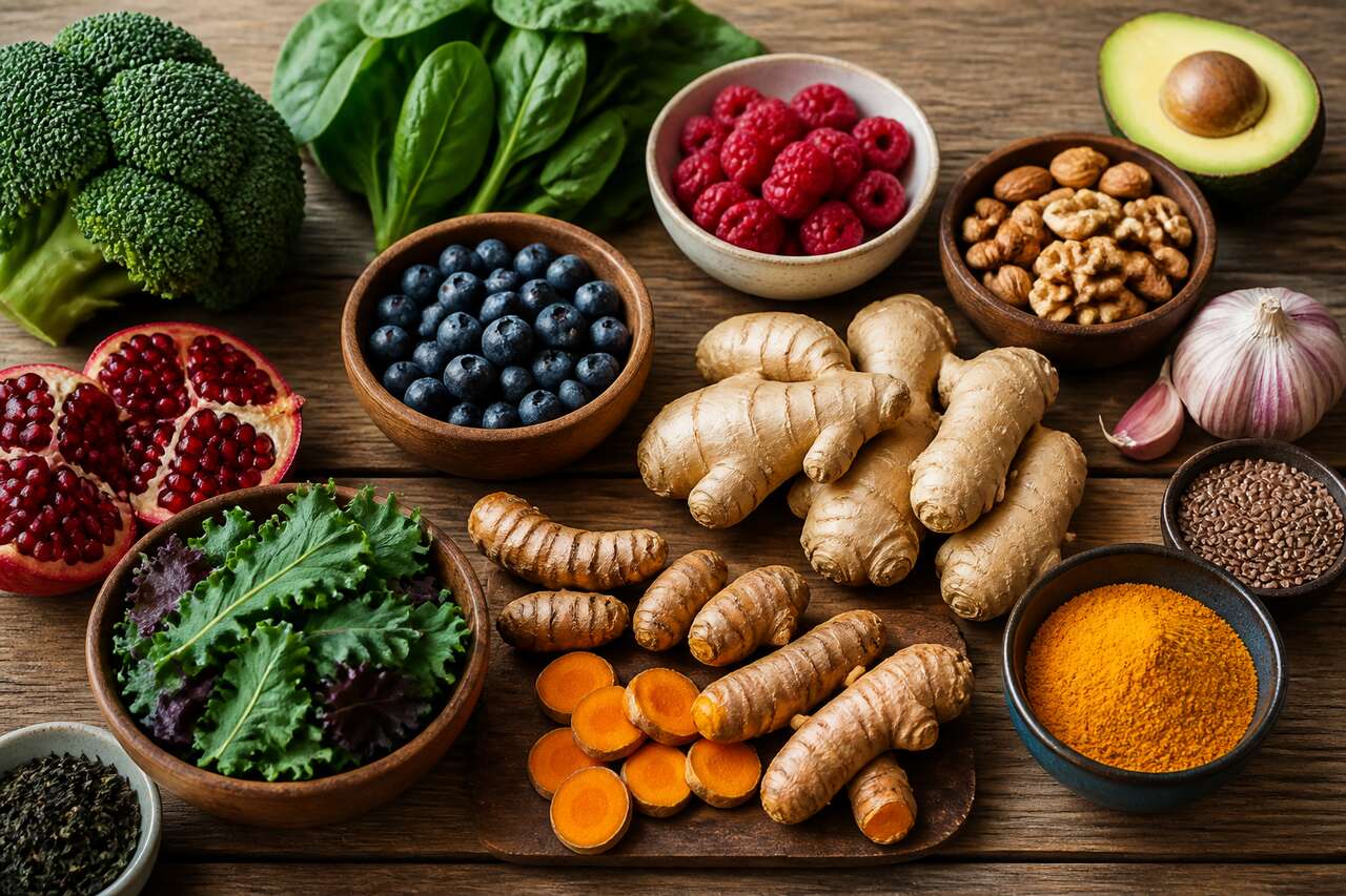 Les aliments anti-inflammatoires à privilégier (avec composants actifs) Les aliments anti-inflammatoires à privilégier (avec composants actifs)