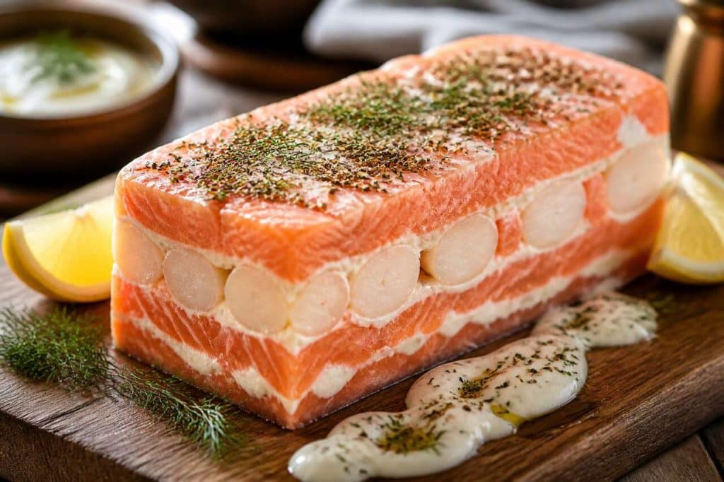Terrine de saumon et Saint-Jacques : recette santé spéciale ménopause