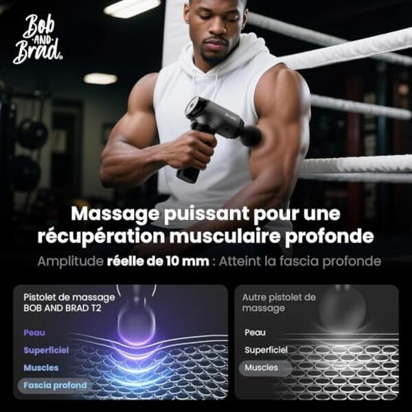 Découvrez notre test détaillé du pistolet de massage Bob and Brad T2 : performances, niveau sonore et efficacité pour vos besoins de récupération musculaire.