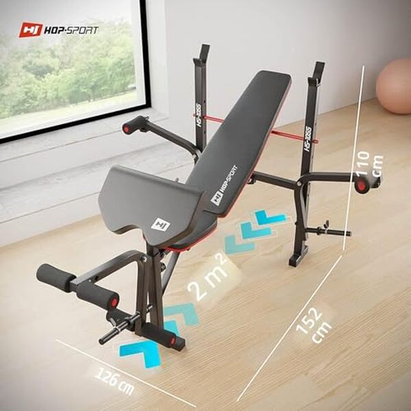 Découvrez notre test détaillé du banc de musculation pliable Hop-Sport HS-1055 : performances, avantages et inconvénients pour vous aider à choisir.