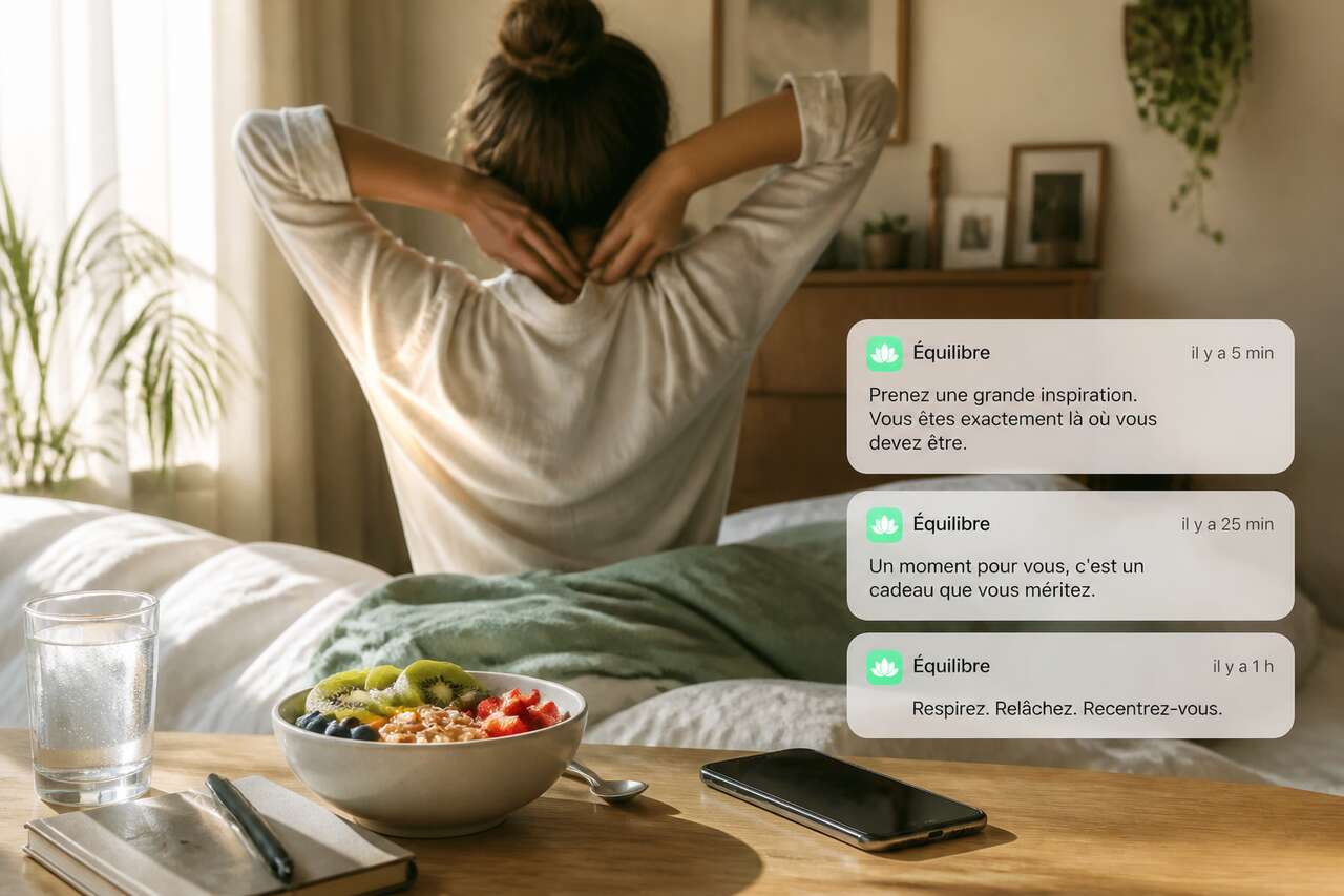 Le socle des premiers jours : sommeil, mouvement, alimentation et notifications Le socle des premiers jours : sommeil, mouvement, alimentation et notifications