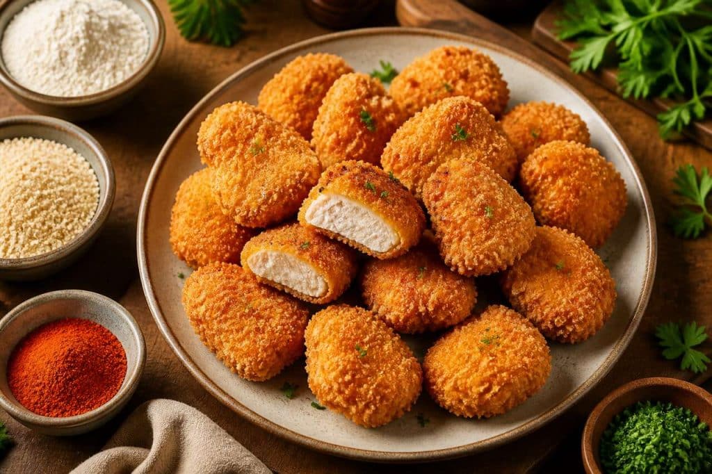 Recette de crousti-nuggets maison croustillants et savoureux