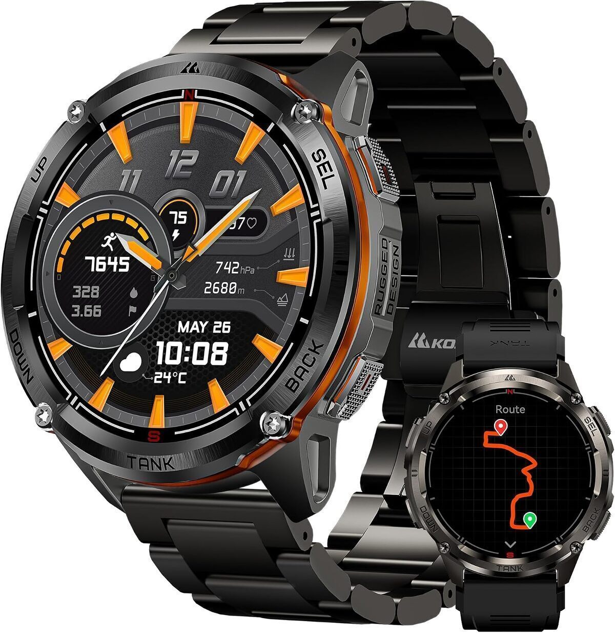 Test de la KOSPET tank T3 ultra : montre connectée robuste et performante