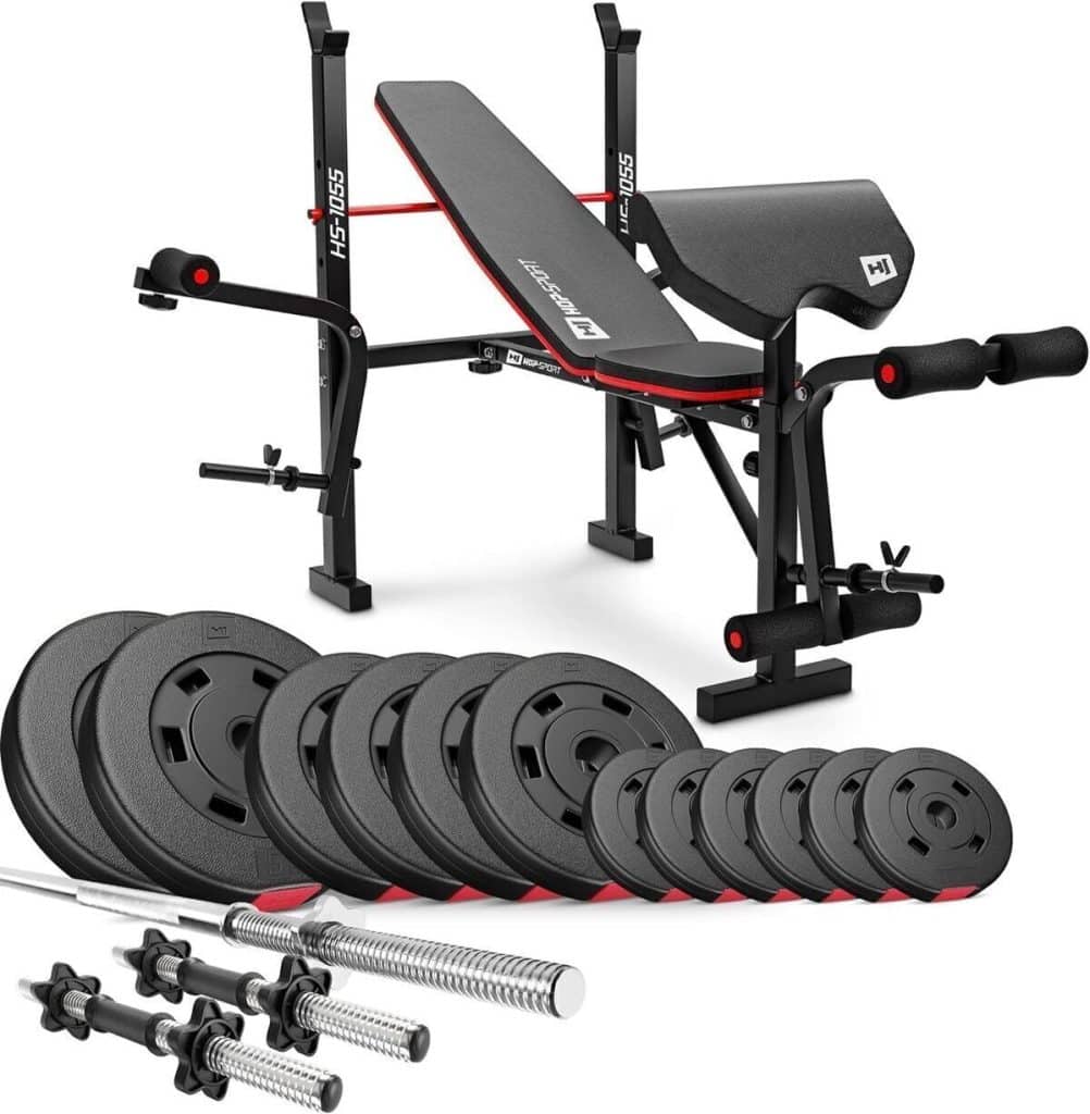 Test du banc de musculation pliable Hop-Sport HS-1055