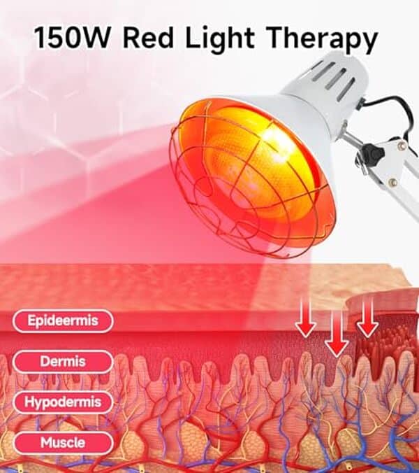 Découvrez notre test complet de la lampe thermique infrarouge Rouge 150W : bénéfices pour soulager les douleurs musculaires et améliorer la qualité du sommeil.