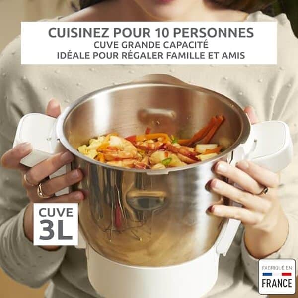 Découvrez notre test détaillé du Moulinex Companion, le robot cuiseur polyvalent idéal pour préparer tous vos repas. Capacité généreuse, performances et fonctionnalités complètes.