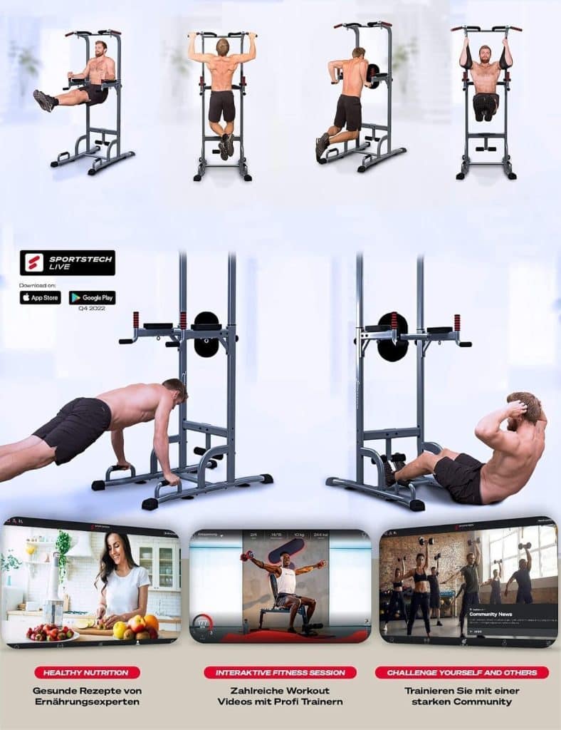 Test de la chaise romaine multifonction Sportstech PT300