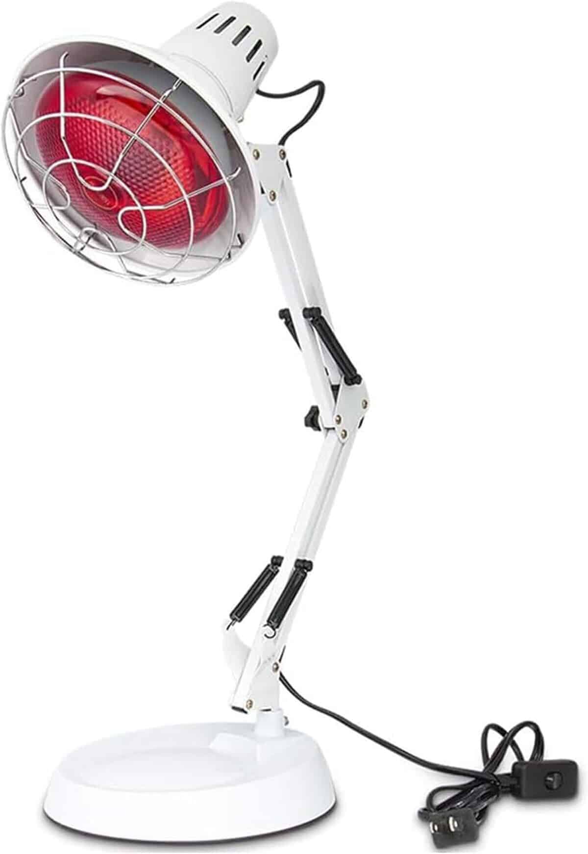 Test de la lampe thermique infrarouge Rouge 150W pour douleurs et sommeil
