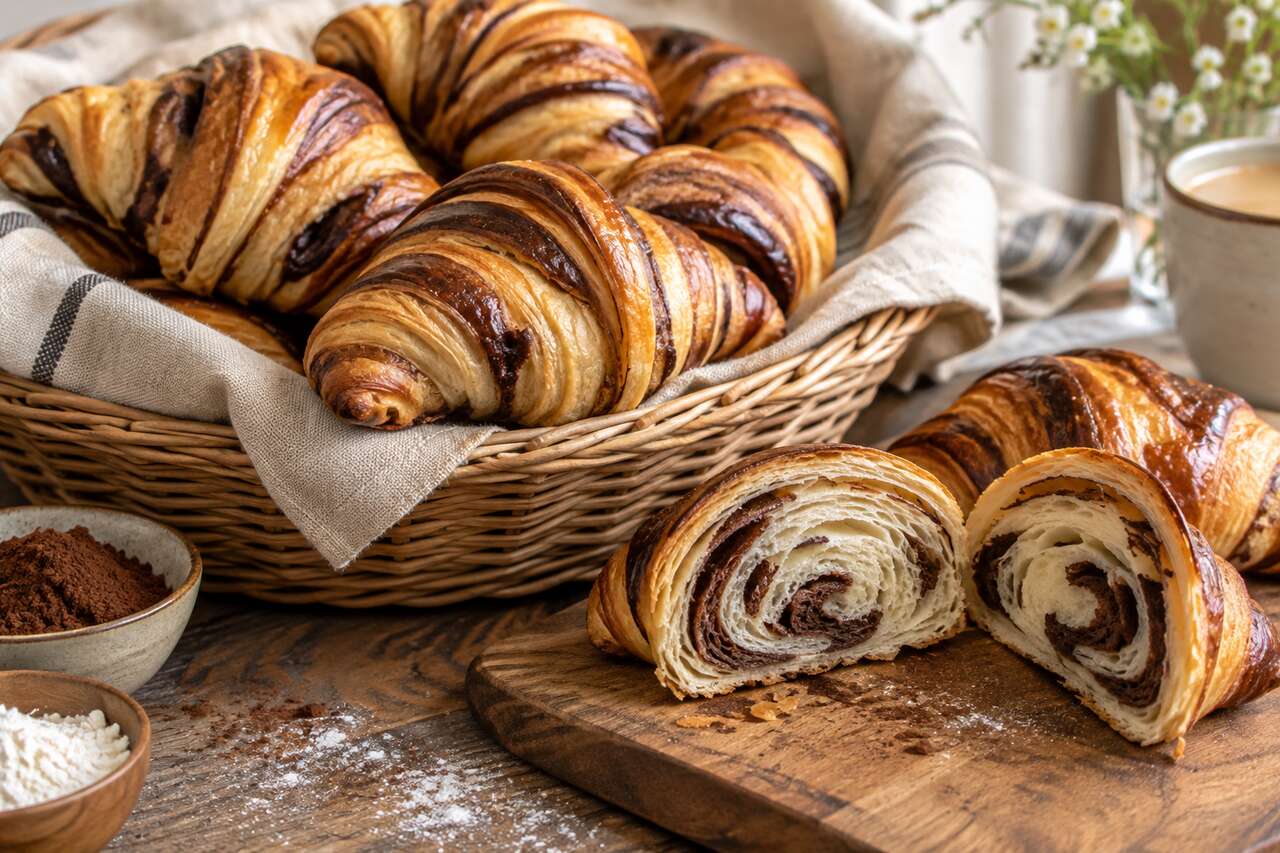 Recette : croissants Marbrés Et Briochés Maison